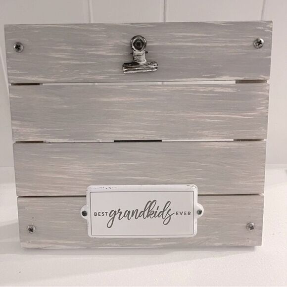 New View Gifts & Accessories Best Grandkids Ever White Wash 4x6 Clip Frame - Picture 6 of 13